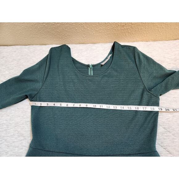 Virginia Dare Womens Solid Green Round-Neck‎ Sheath Dress Size XXL - Picture 5 of 6
